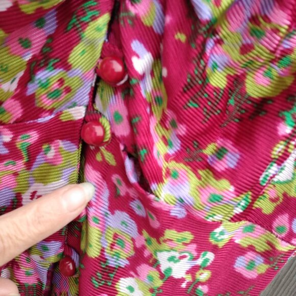 Vintage Peignoir Robe Over Dress 28" Bust 22" Waist Dressing Gown Dress Duster - Picture 4 of 16